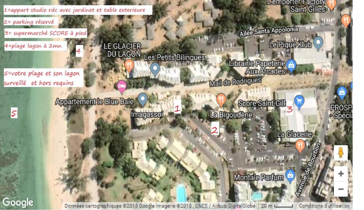 A Pied Dans L Eau Ecolo 97434 Apartman L'Ermitage-Les-Bains Kültér fotó